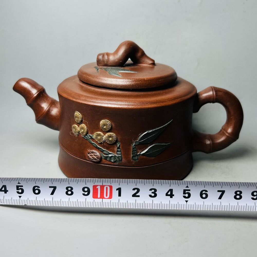 Vintage Chinese Yixing Purple Clay Teapot Zisha Ceremony Exquisite Tea Set Rare