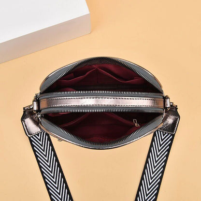 PU Leather Women Bags Handbags Women Bags Wide Strap Ladies Shoulder Bag
