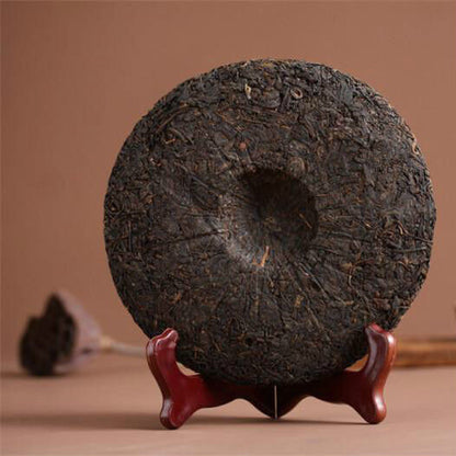 357g Old Ban Zhang Cooked Tea Old Puerh Tree Black Tea Ripe Pu-erh Tea Cake