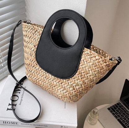 Summer Straw Weave Handbags Women Shoulder Bag Beach Crossbody Bags