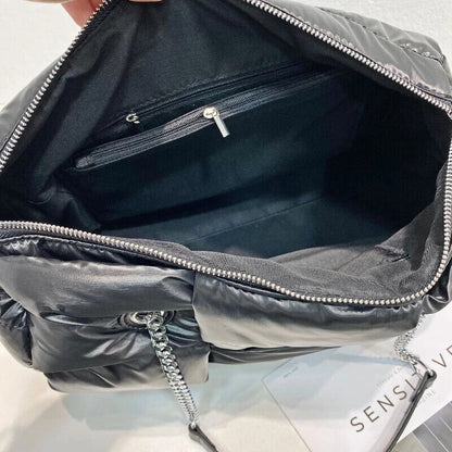 Handbags Quilted Women Shoulder Bags Down Crossbody Bag Winter Purse