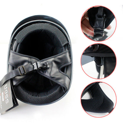 Carbon Fiber Motorcycle Half Helmet Men Women Gift Retro Motorcycle Helmet