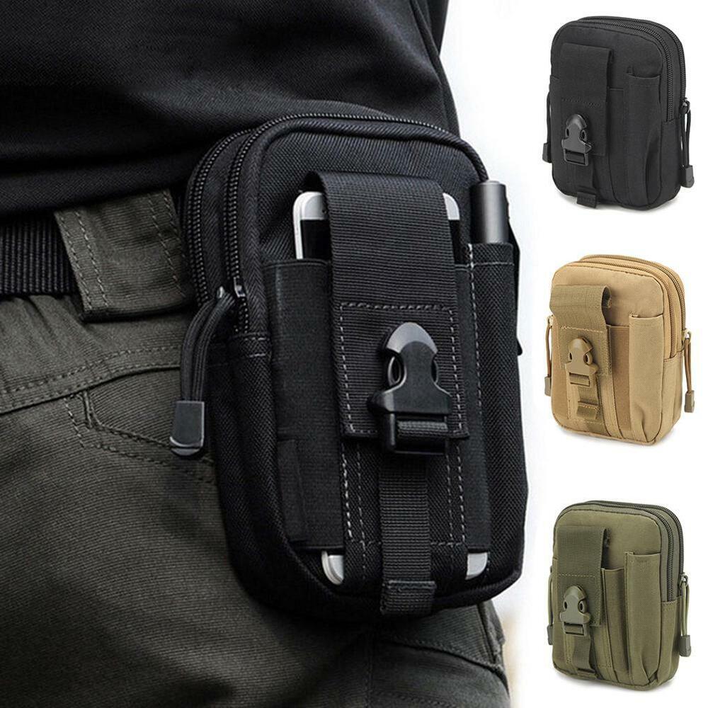 New Men Waist Bag Casual Durable Waist Pack Belt Canvas Multifunction Zipper Bag