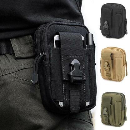 New Men Waist Bag Casual Durable Waist Pack Belt Canvas Multifunction Zipper Bag