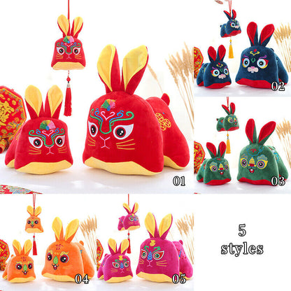 Rabbit Year Spring Festival Cute Doll Zodiac Plush Toy Chinese Traditional Gifts
