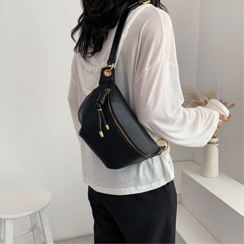 Women Packs Leather Belt Bags Shoulder Wild Chest Crossbody Bag Pouch
