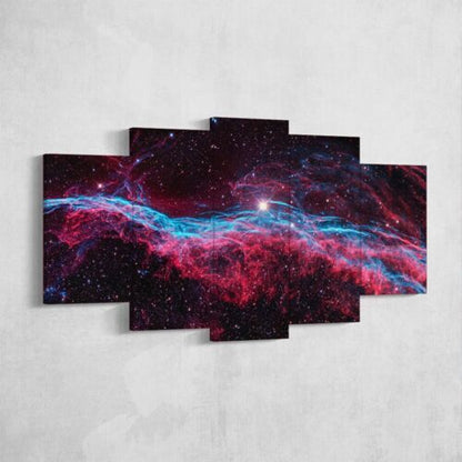 Abstract Art Nebula 5 Pieces Canvas Wall Art Painting Poster Home Decor Cuadros