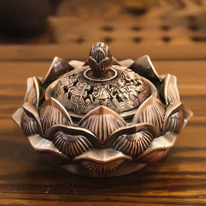 Incense Burner Stick Holders Alloy Copper Delicate Bronze Ruyi Plate Home Decors