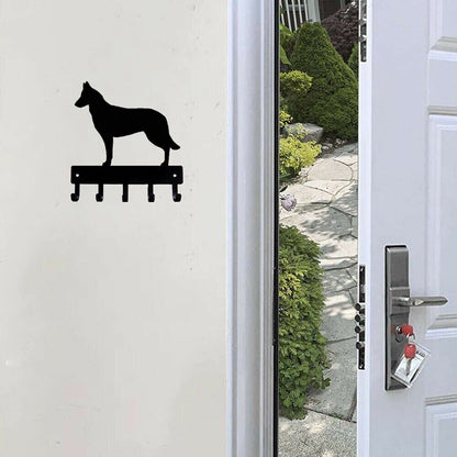Belgian Malinois Dog - Key Rack Wall Mounted Hook Up Metal Ornaments Home