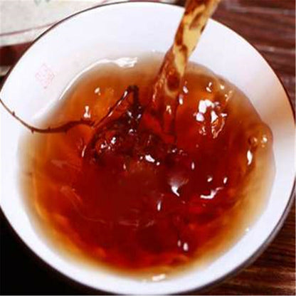 Puer Cake Shu Pu-erh Tea Meng Shark Royal Yunnan Cha 357g Black Tea Naturally Ripe-