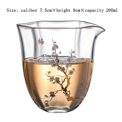 200ml Chinese Glass Gong Dao Bei Gong Fu Tea Cups Fair Cup Kungfu Teaset Cup