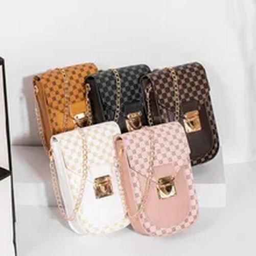Retro Small Polka Dot Bag Chain Crossbody Bags Light Chain Cross Shoulder Bags