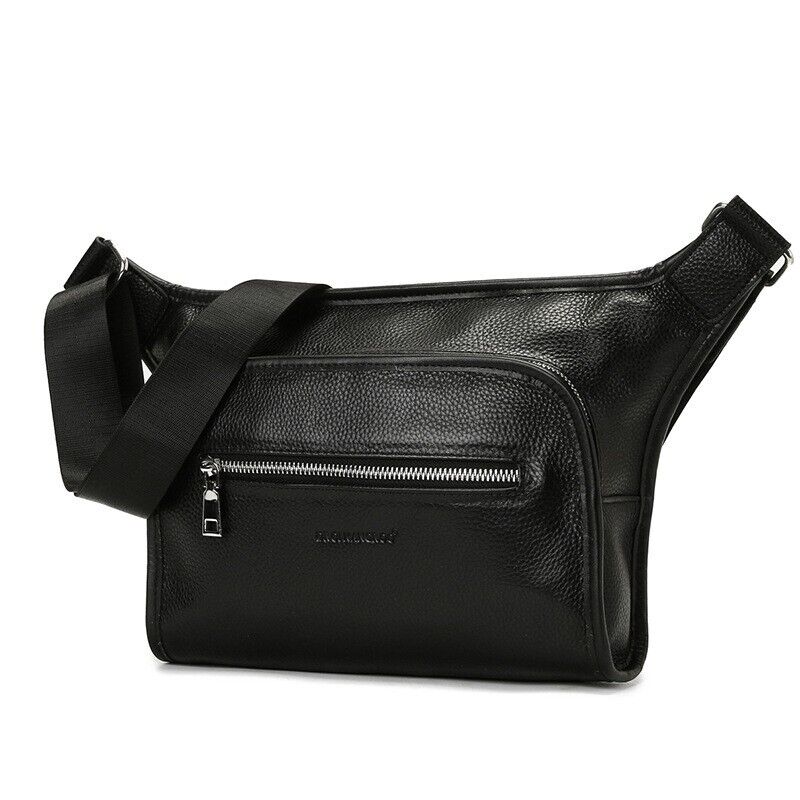 Genuine Leather Sling Backpack, Men's Crossbody Bag Cycling Shoulder Bags