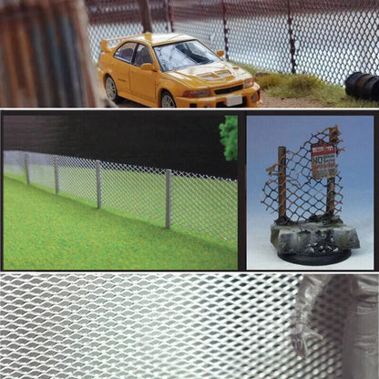 Miniature Fence Model HO Scale DIY Making Railway Train Scenery Dioramas 10x24cm