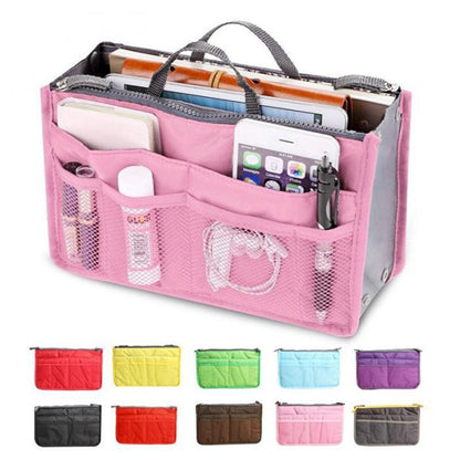 Bag Nylon Travel Insert Organizer Handbag Purse Large Liner Makeup Cosmetic Bag