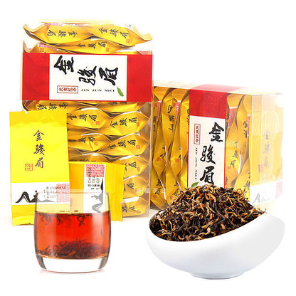 Jinjunmei Black Tea Strong Aroma Tea Boxed 25 Small Packs Spring Tea 125g