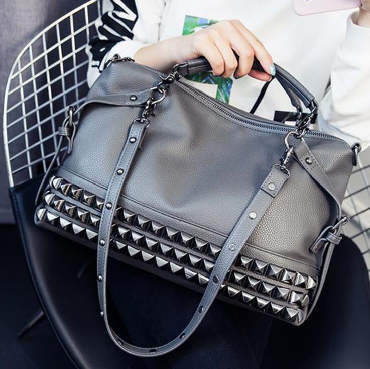 PU Leather Handbag School Bag Shoulder Messenger Bag