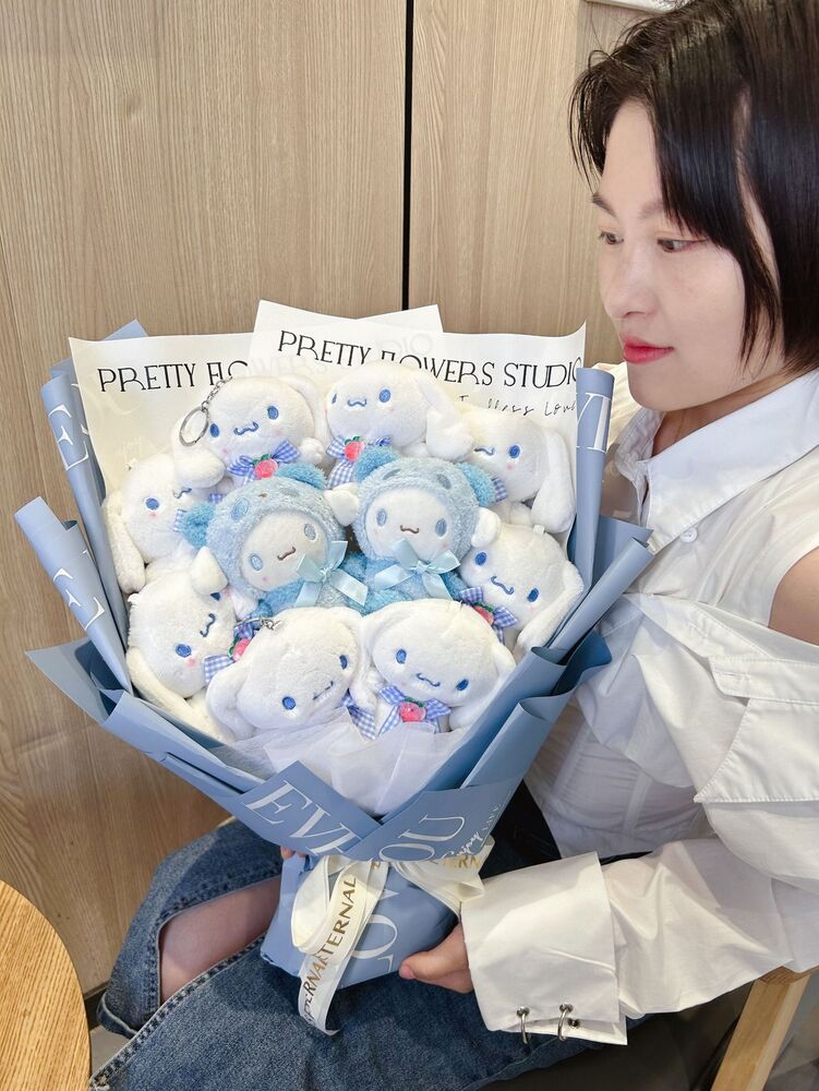 Sanrio Cinnamoroll Cartoon Plush Doll Bouquet Birthday Valentine's Day Gift