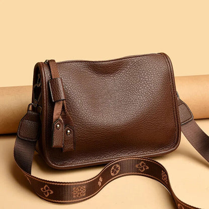 Genuine Leather Women Tote Bag Cowhide Ladies Shoulder Crossbody Bags Female