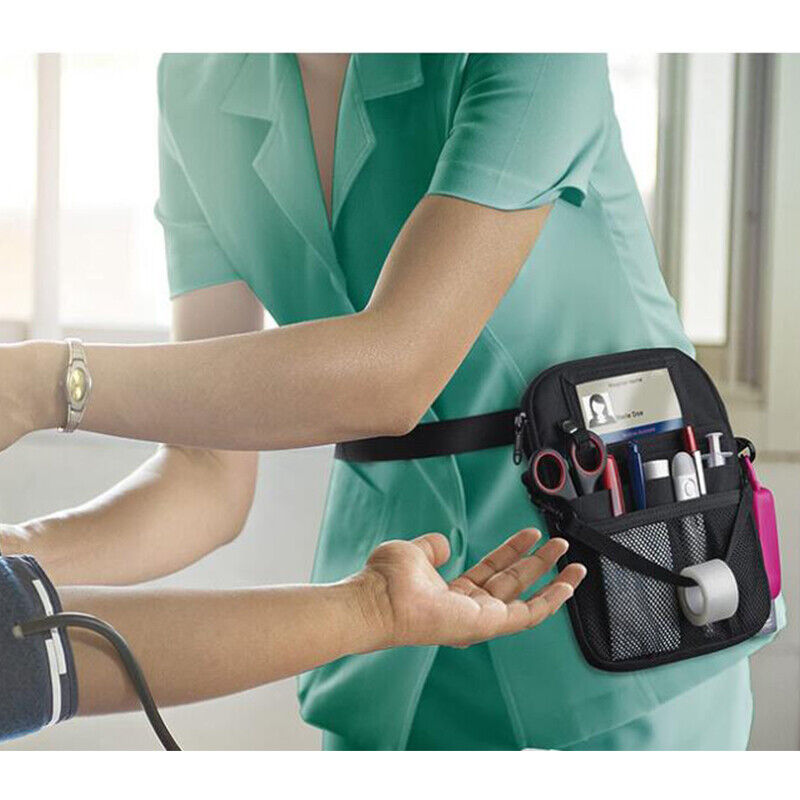Portable Nurse Barber Pouch Waist Bag Wallet Pocket with Strap Tool Storage Bag