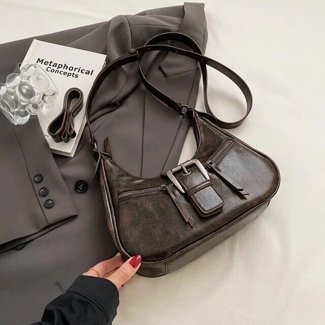 Women's Classic Vintage Handbag Leather Shoulder Bag Crossbody Bag Retro Gift