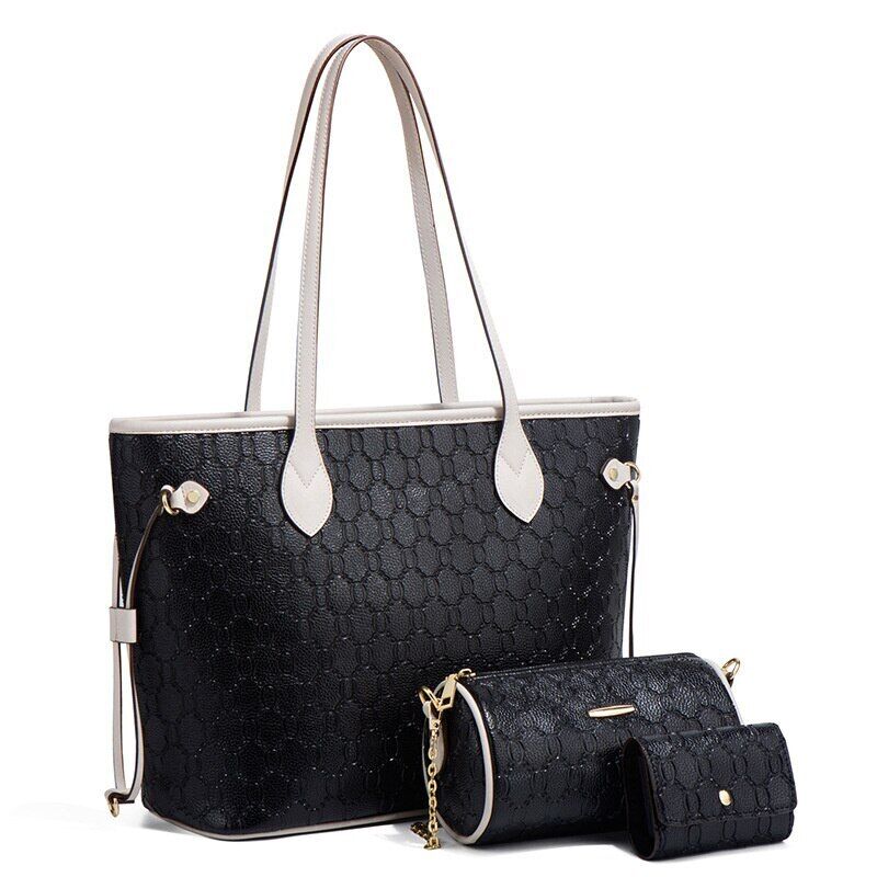 Autumn Winter Handbag Single Shoulder Bag Three Piece Female Tote Bag