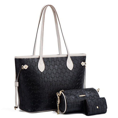 Autumn Winter Handbag Single Shoulder Bag Three Piece Female Tote Bag
