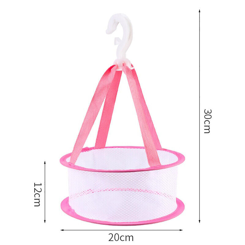 Makeup Brush Easy To Dry Windproof Fall-proof Hook Rack Basket Drying Net Bag!