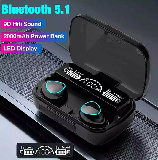 2023 Bluetooth Earbud Headset TWS 5.1 Wireless Earphone Invisible for All Phone