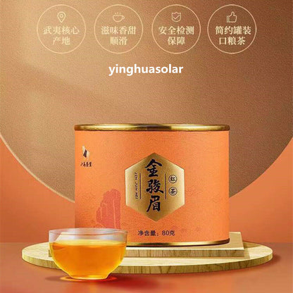 八马茶叶高端罐装密封 武夷山特级金骏眉红茶 high-end black tea natural healthy tea from wuyi Mountain