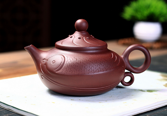 Yixing purple clay teapot tea pot pure hand carved Kung Fu Tea Set Gift Purple m