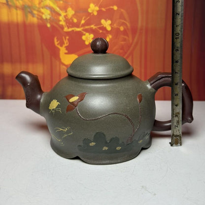 Vintage Chinese Yixing Purple Clay Teapot Zisha Ceremony Fashion Gift Teaware
