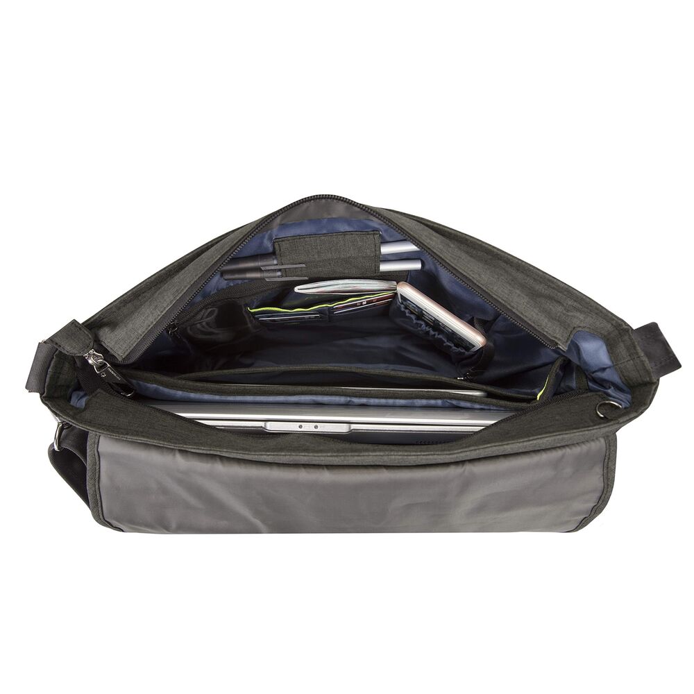 Travelon: Urban - Anti-Theft Messenger Bag - Slate, 14 x 10.25 x 4.75, Slate