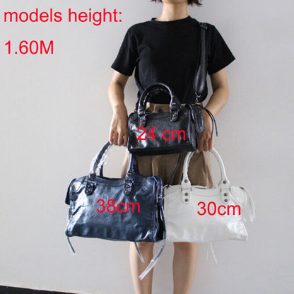 Handbags Women Soft Pu Leather Tassel Motorcycle Bag Crossbody Shoulder Bag