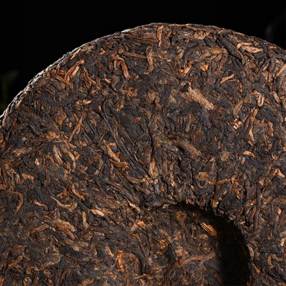 357g Yunnan Cooked Pu-erh Tea Laomane Puerh Ripe Tea Cake Organic Pu'er Cake Tea