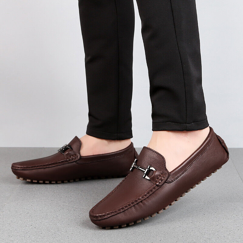 Man Shoes Leather Genuine Summer Mens Shoes Leather Loafer Shoes Men Male