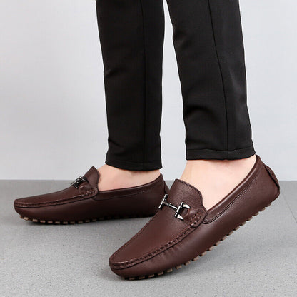 Man Shoes Leather Genuine Summer Mens Shoes Leather Loafer Shoes Men Male