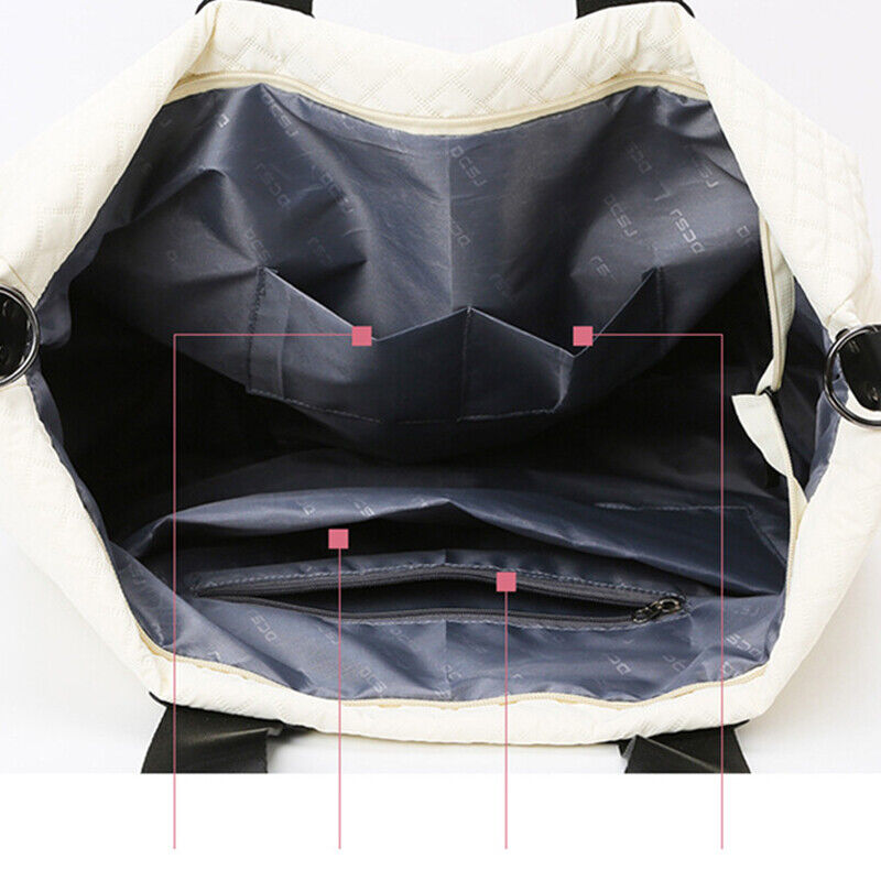 Women Big Capacity Quilted Yoga Sport Handbag Fitness Bag Travel Crossbody Bags