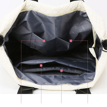 Women Big Capacity Quilted Yoga Sport Handbag Fitness Bag Travel Crossbody Bags