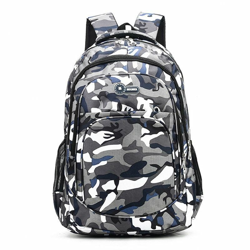 School Bags 2 Sizes Camouflage Waterproof Girl Boy Orthopedic Backpack Kids Book