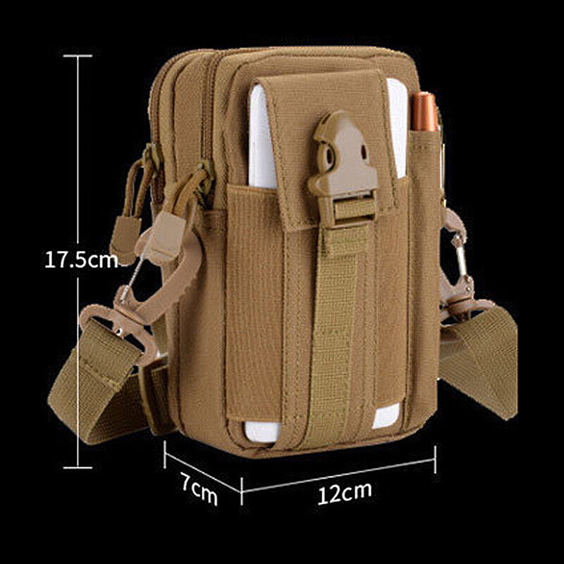 Multi Functional Tactical Molle Waist Bag Waist Fanny Pack with Crossbody Strap