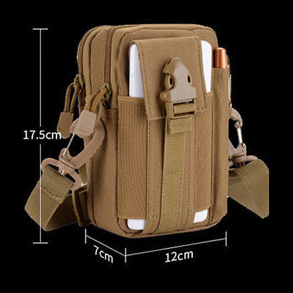 Multi Functional Tactical Molle Waist Bag Waist Fanny Pack with Crossbody Strap