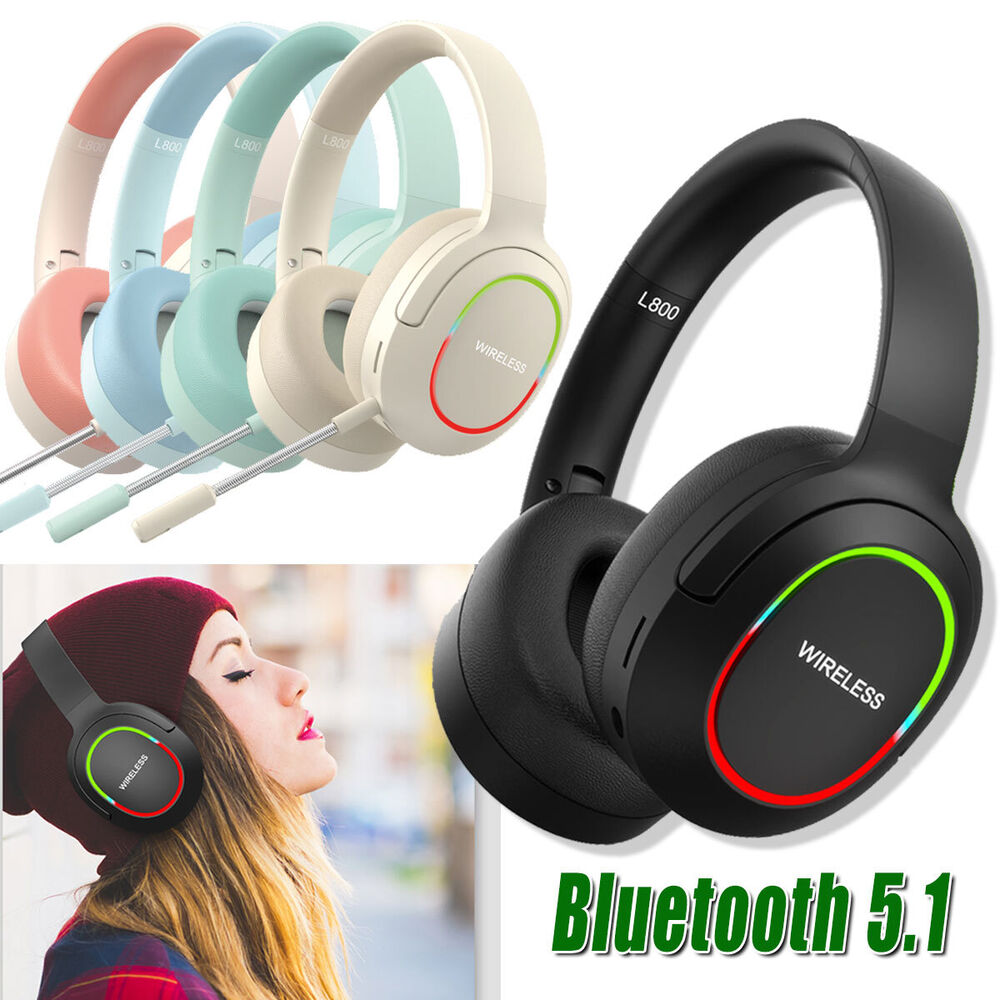 Wireless Bluetooth Headphones Over-Ear Headsets For iPhone 15/14 Pro Max 13 12 X