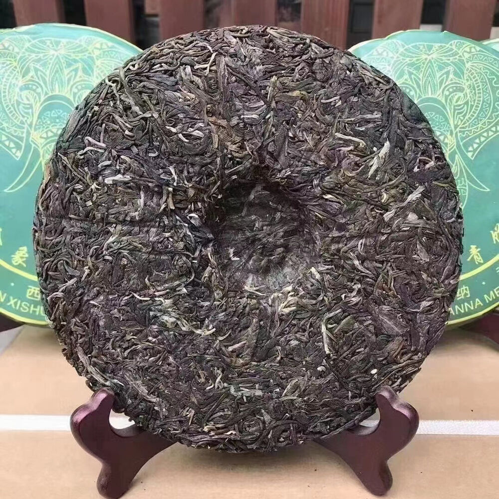 357g Duble Eight Sheng Pu-erh Tea Yunnan 2021 Raw Puerh Tea Cake Pu'er Cake Tea