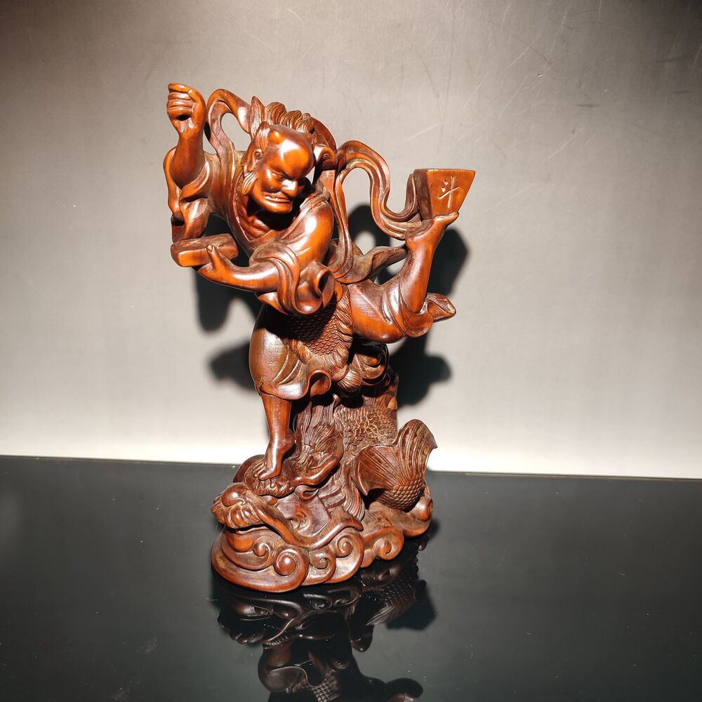 Wooden Decor Ornaments Appealing Sculpture Wood Carving Home Art Crafts Figure