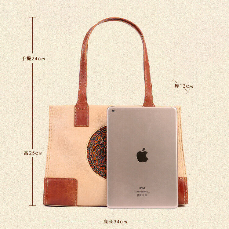 Luxury Women's Bag, Retro Top Cow Leather Tote Bag, Sling Shoulder Bag Hobo