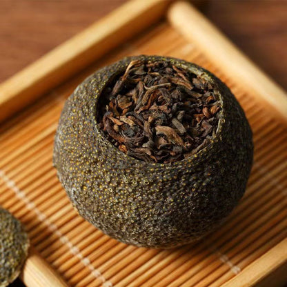 Top Cooked Pu-erh Tea Small Green Mandarin Orange Pu'er Tea Ripe Puerh Black Tea