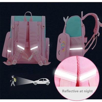School Bags Backpack girls Trolley Bag Wheels Student Kids Backpack Bag