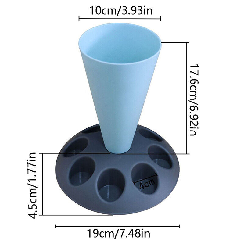 Pastry Bag Stand Piping Bag Stand with 8 Icing Holder Slots Cream Icing Tip Tool