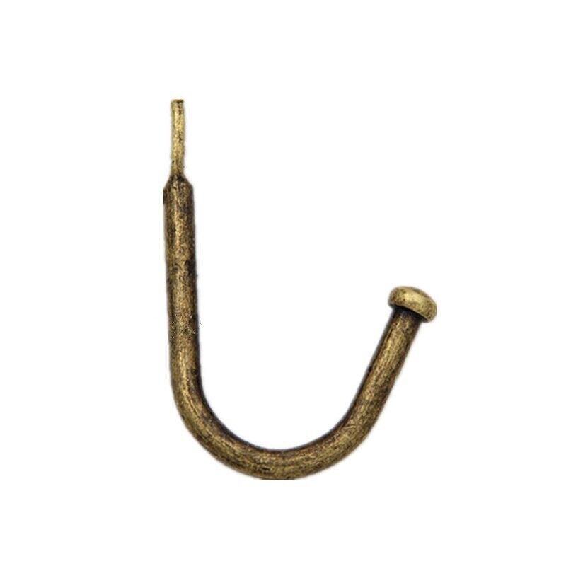 Iron Hooks 10Pcs Antique Single Bracket Wall Hanger Buckle Storage Towel Holders